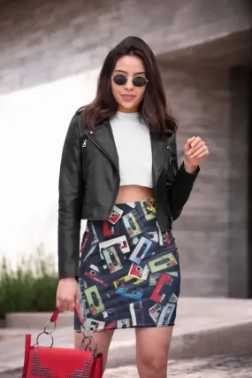 Abstract Pattren (21) Pencil Skirt
