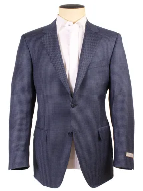 Canali Super 120s Wool Sport Jacket in Classic Blue Check