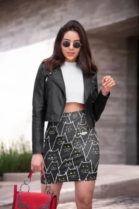 CATS PATTERN Pencil Skirt
