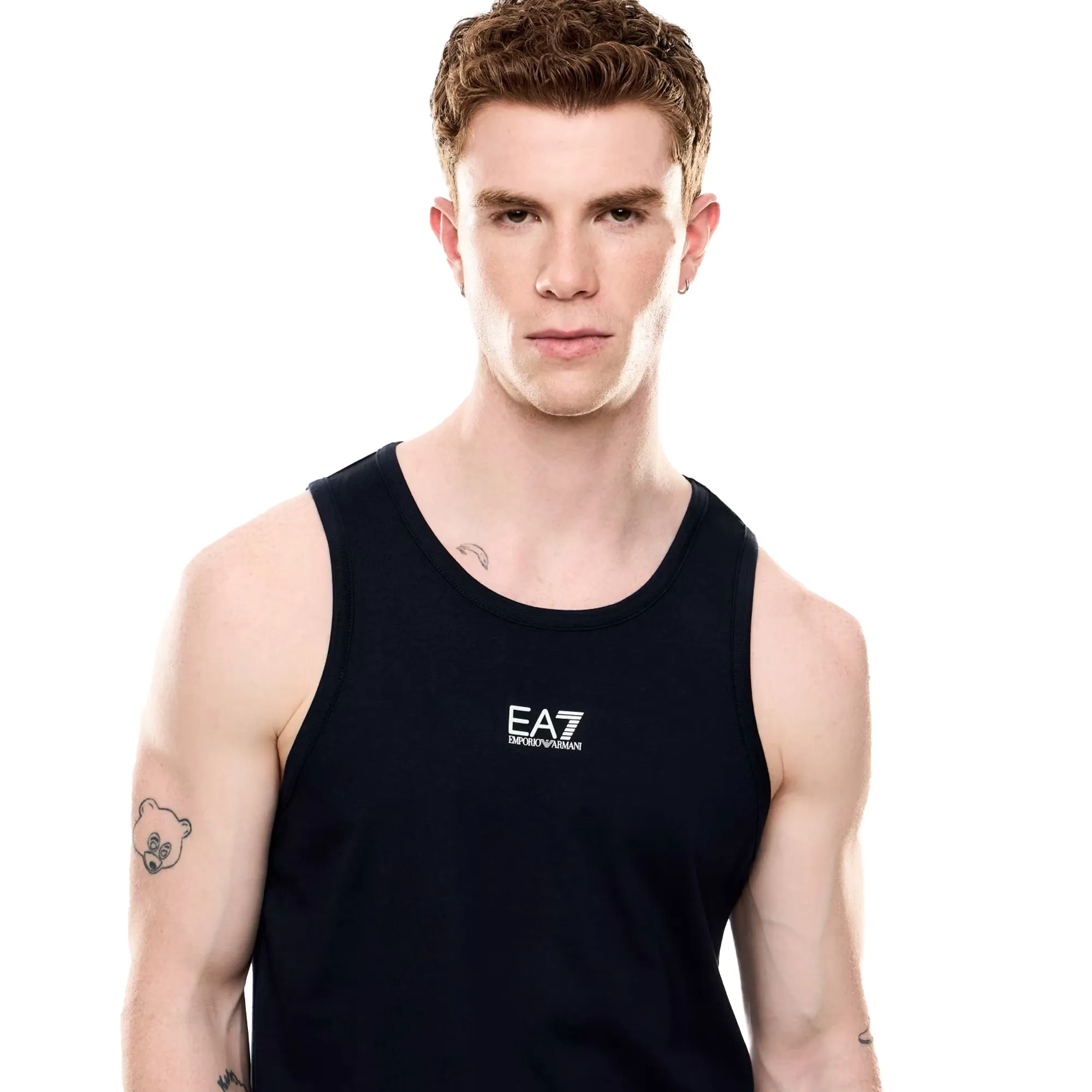EA7 Emporio Armani Core Identity Tank Top Vest Armani Blue