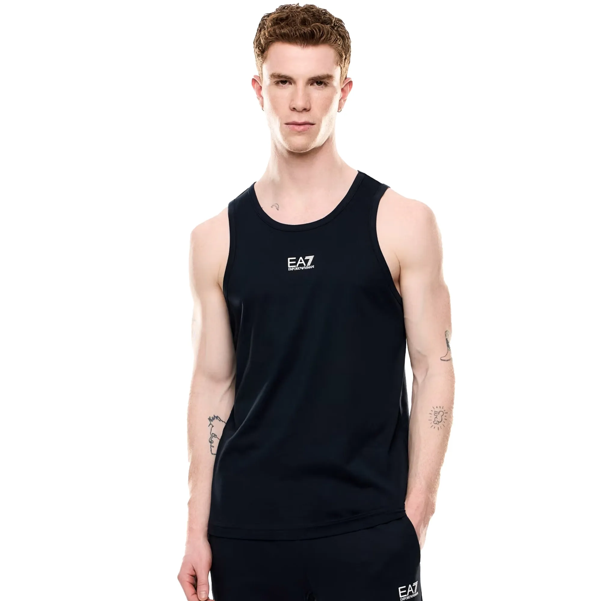 EA7 Emporio Armani Core Identity Tank Top Vest Armani Blue