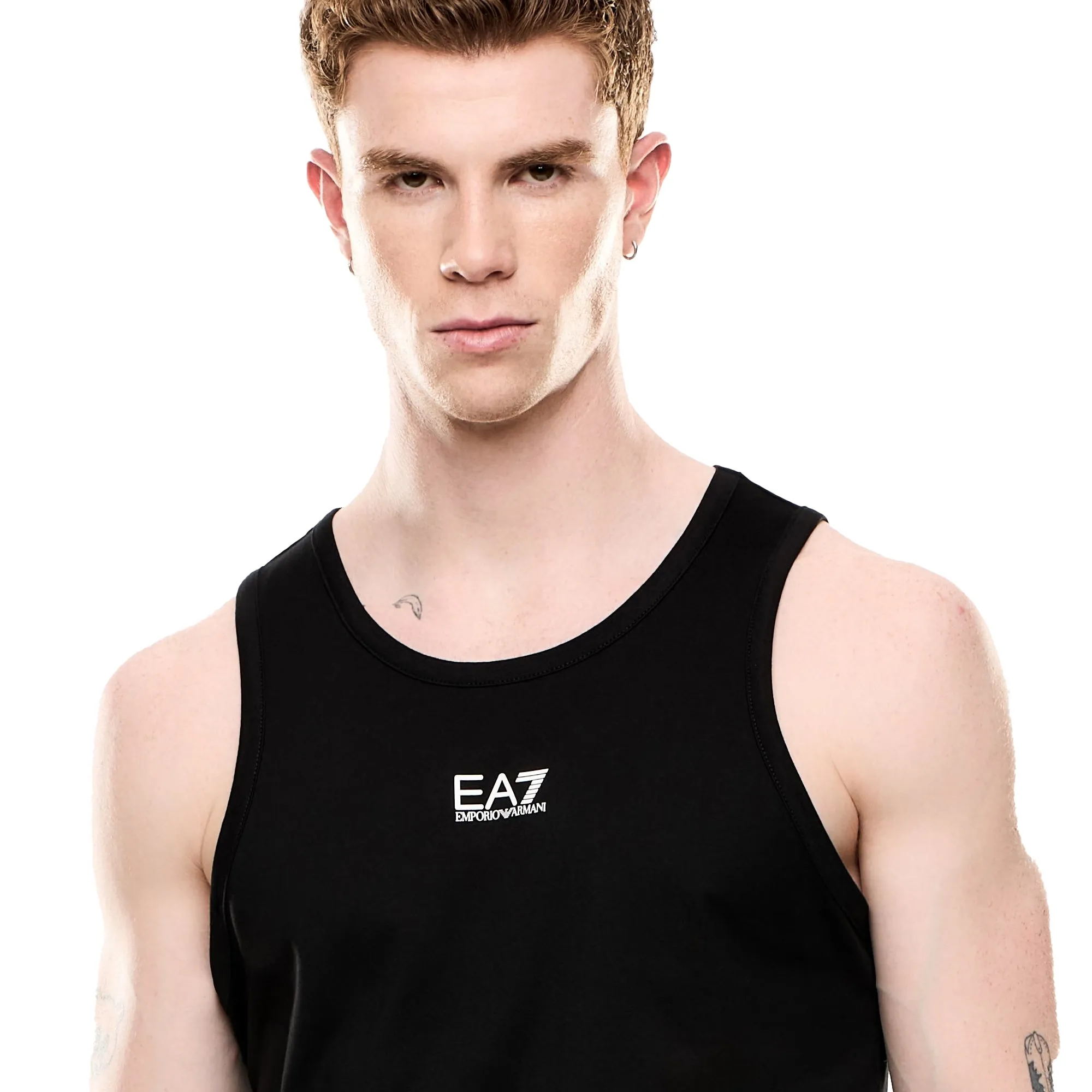 EA7 Emporio Armani Core Identity Tank Top Vest Black