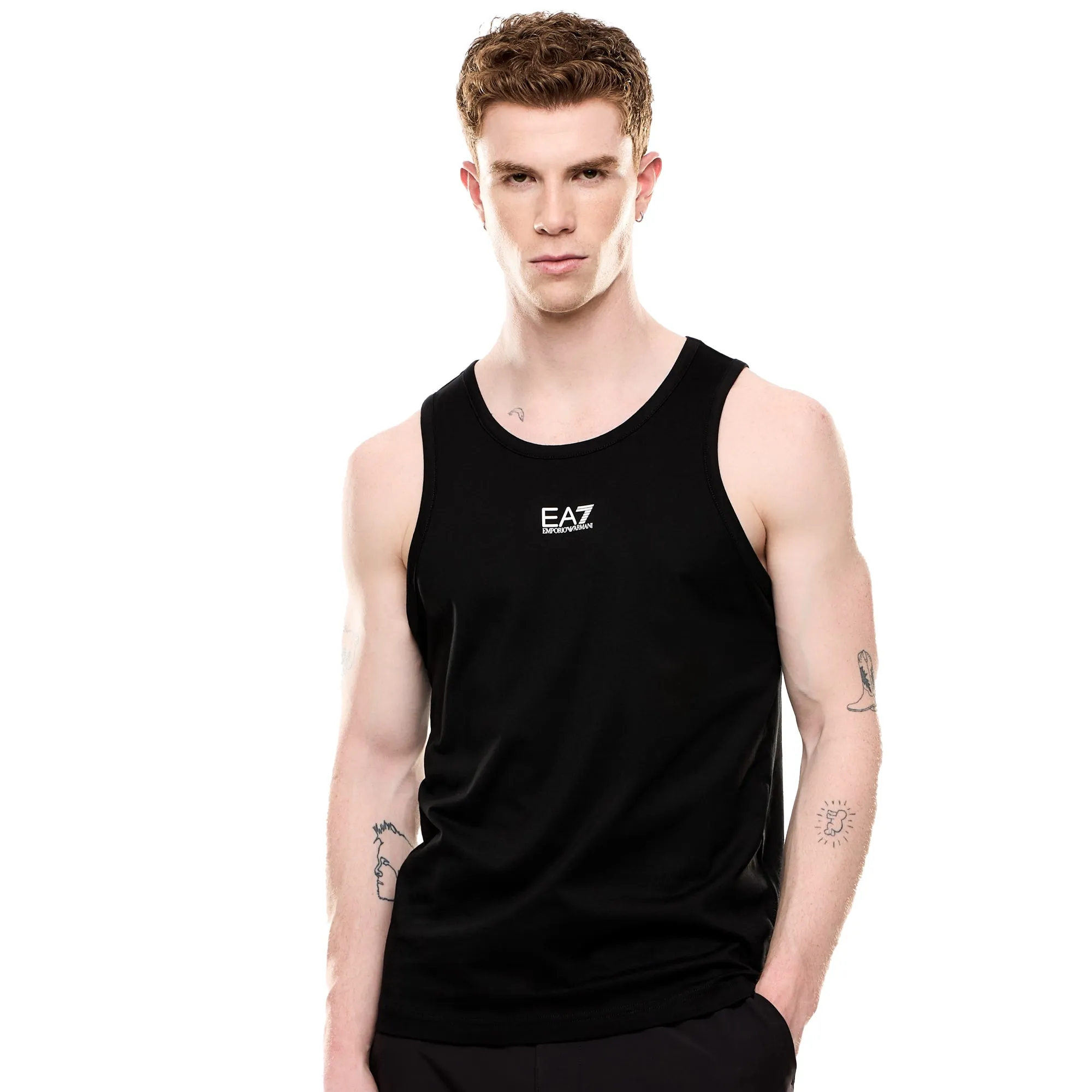 EA7 Emporio Armani Core Identity Tank Top Vest Black