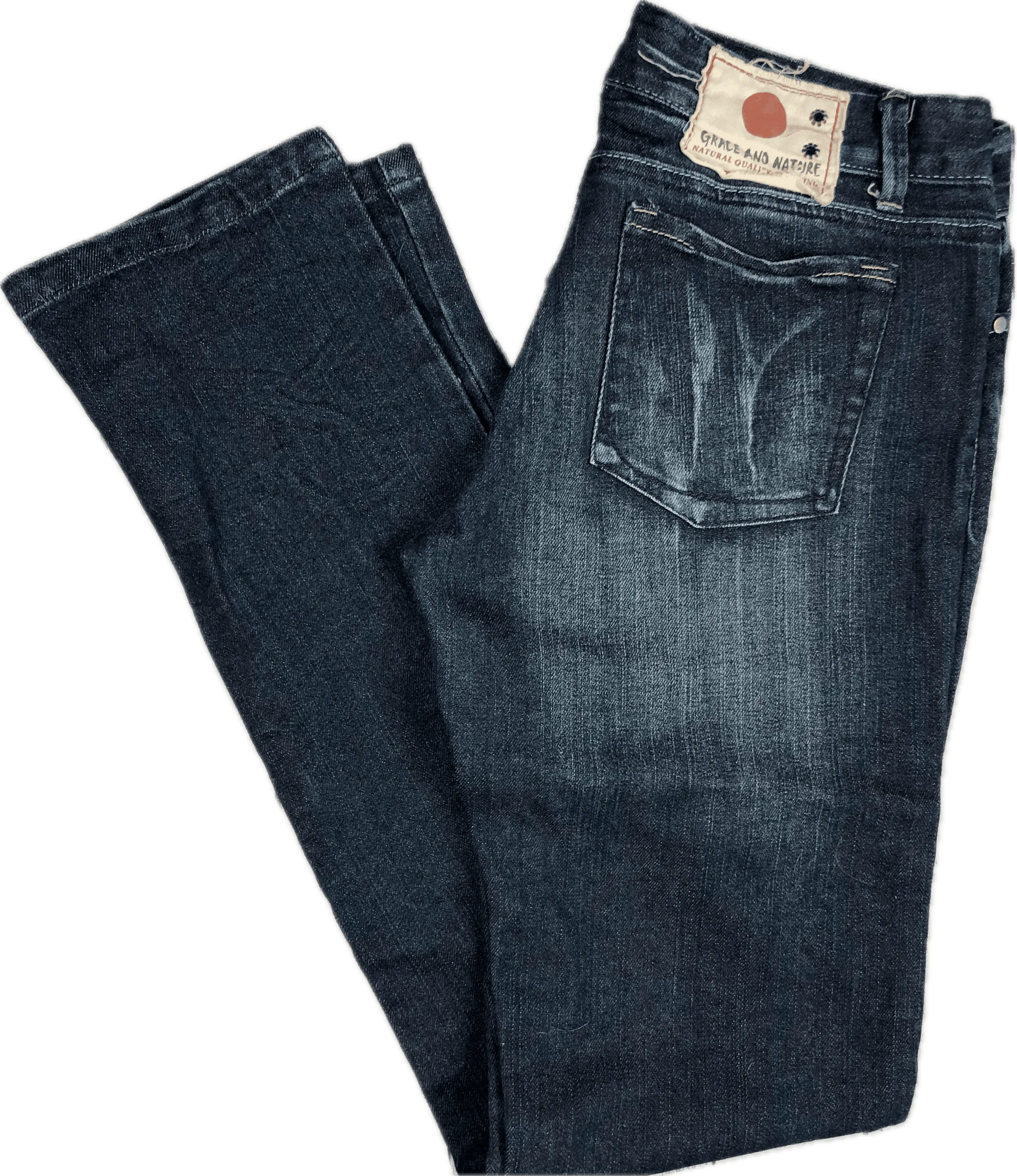 Grace & Nature Low Rise Tapered Leg Girls Jeans -Size 14Y