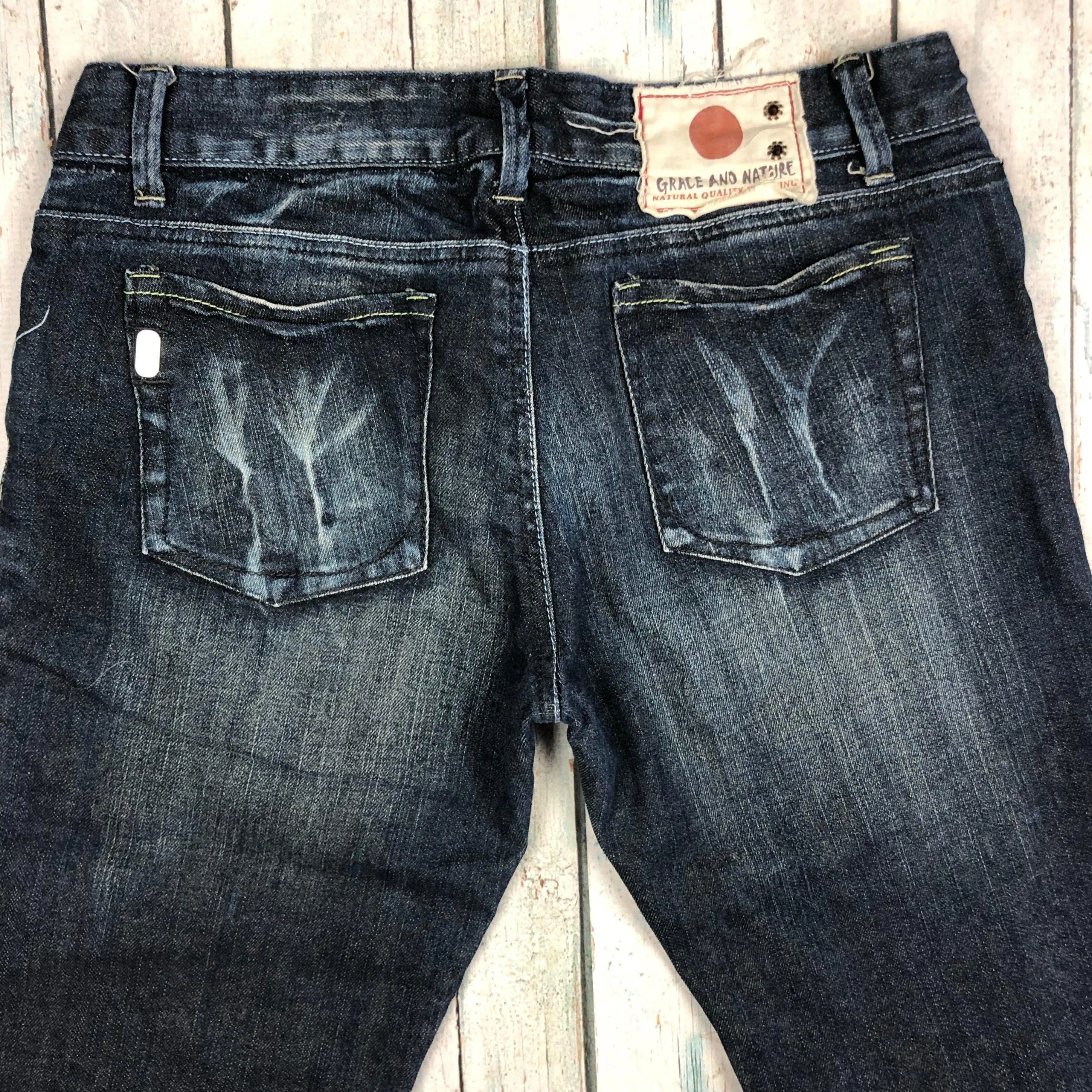 Grace & Nature Low Rise Tapered Leg Girls Jeans -Size 14Y
