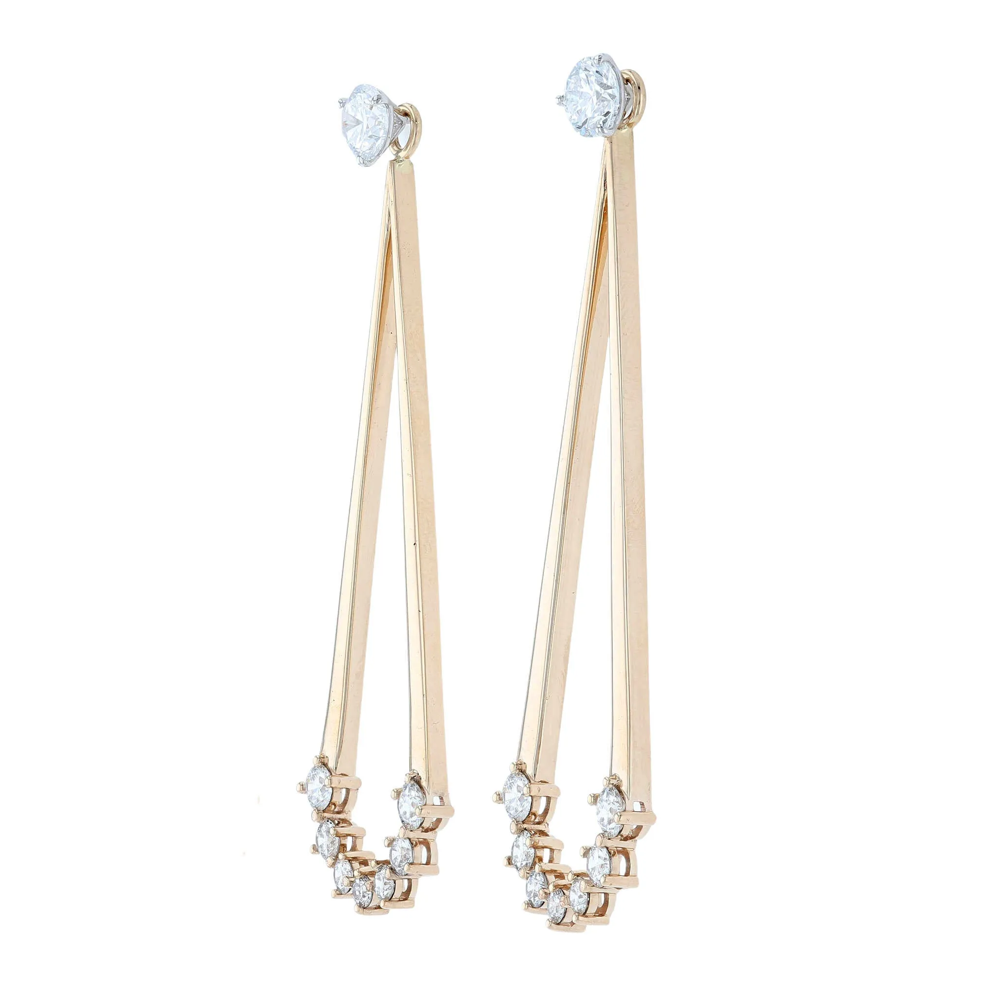 Graduated Diamond Drop Earring Jackets