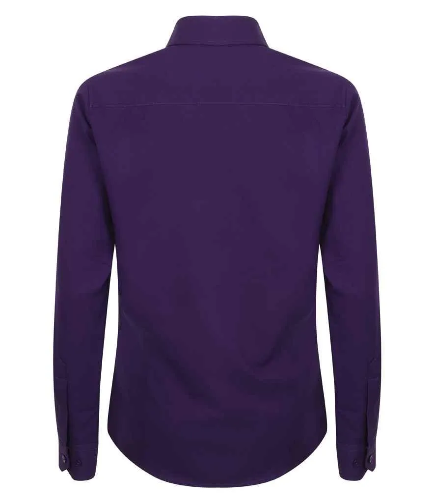 Henbury Ladies Long Sleeve Wicking Shirt