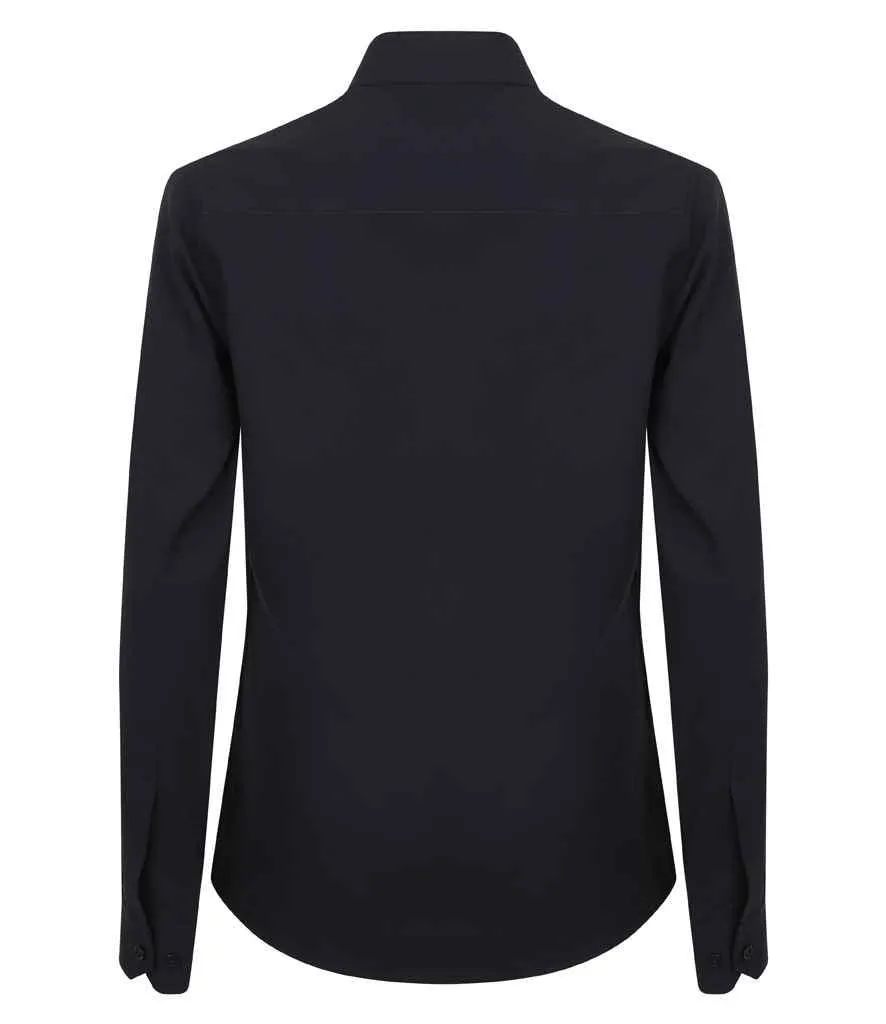 Henbury Ladies Long Sleeve Wicking Shirt