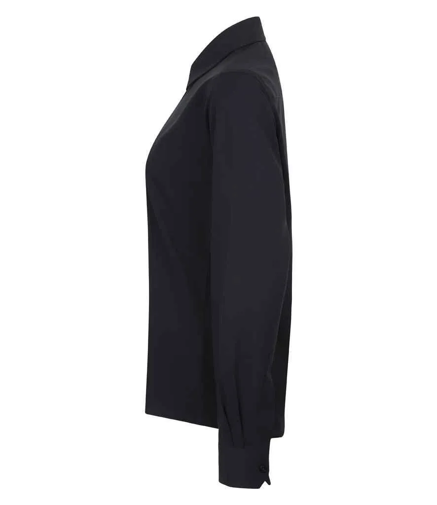 Henbury Ladies Long Sleeve Wicking Shirt