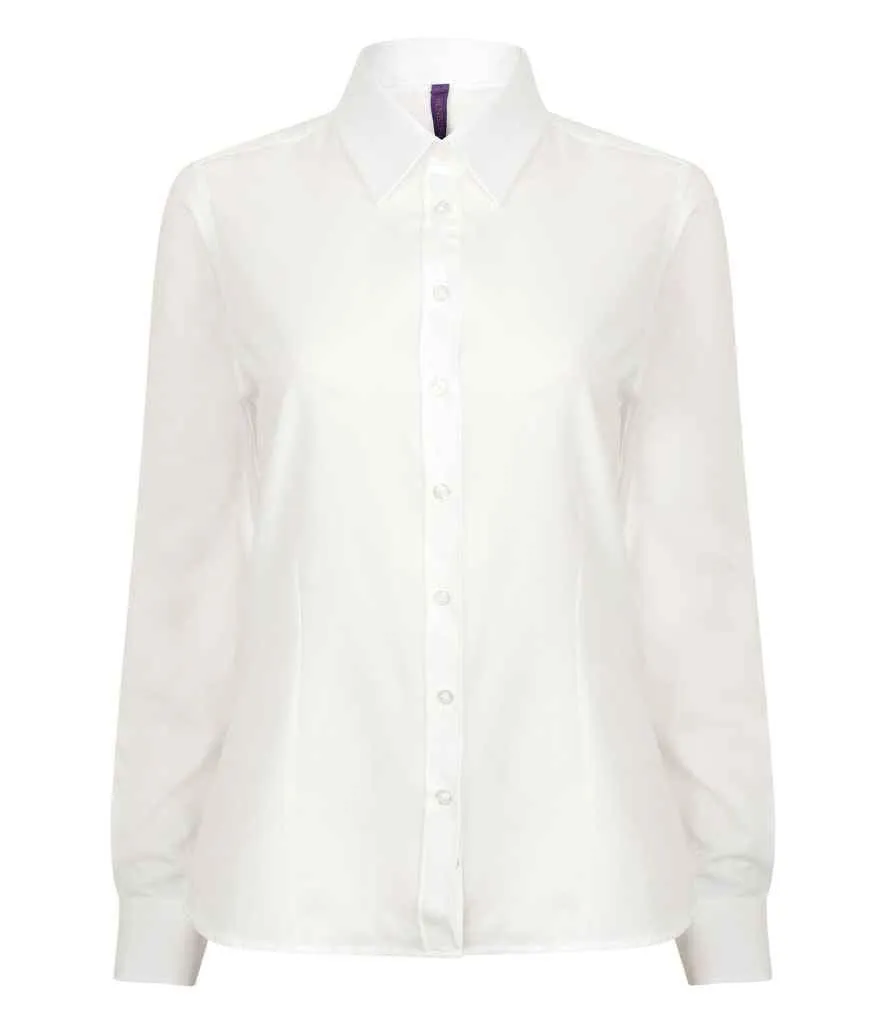 Henbury Ladies Long Sleeve Wicking Shirt
