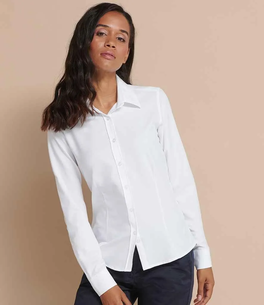 Henbury Ladies Long Sleeve Wicking Shirt