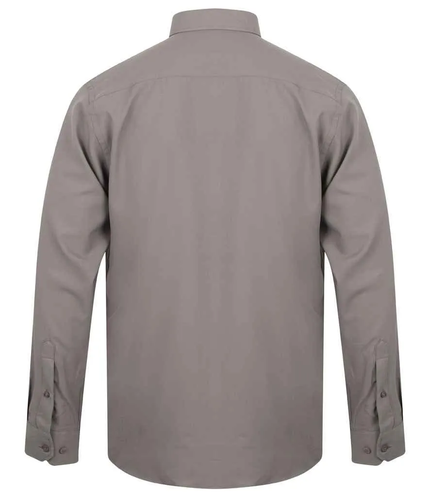 Henbury Long Sleeve Wicking Shirt