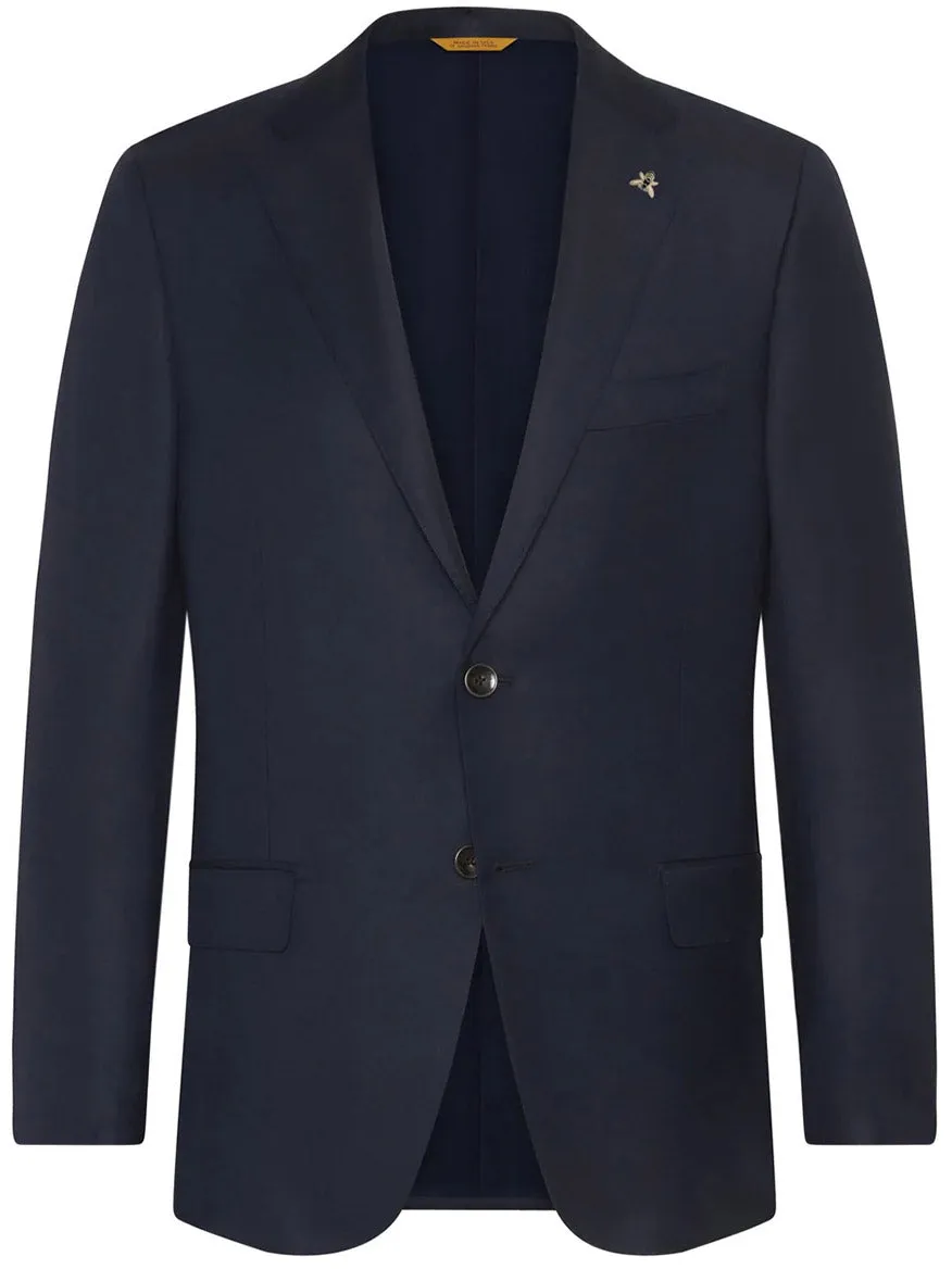 Hickey Freeman (Heritage Gold) Navy Traveler Honey Way Blazer