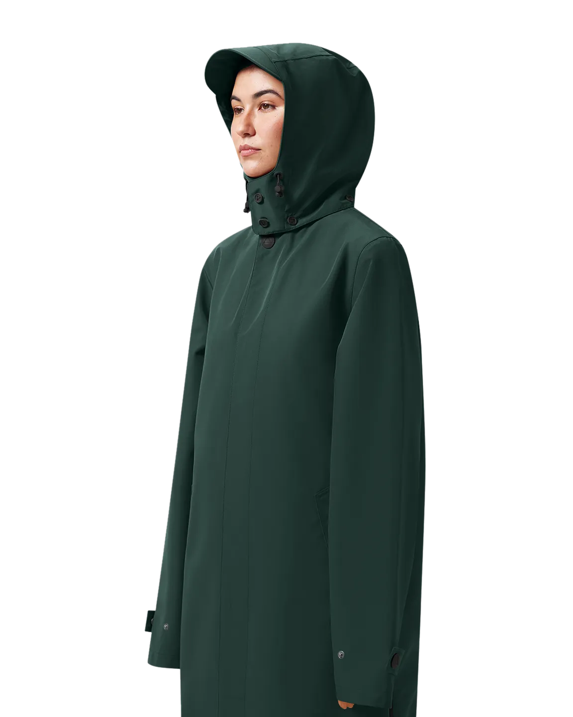 LAST ONE in S - Maium Mac Rain Coat or Poncho - Pine Green