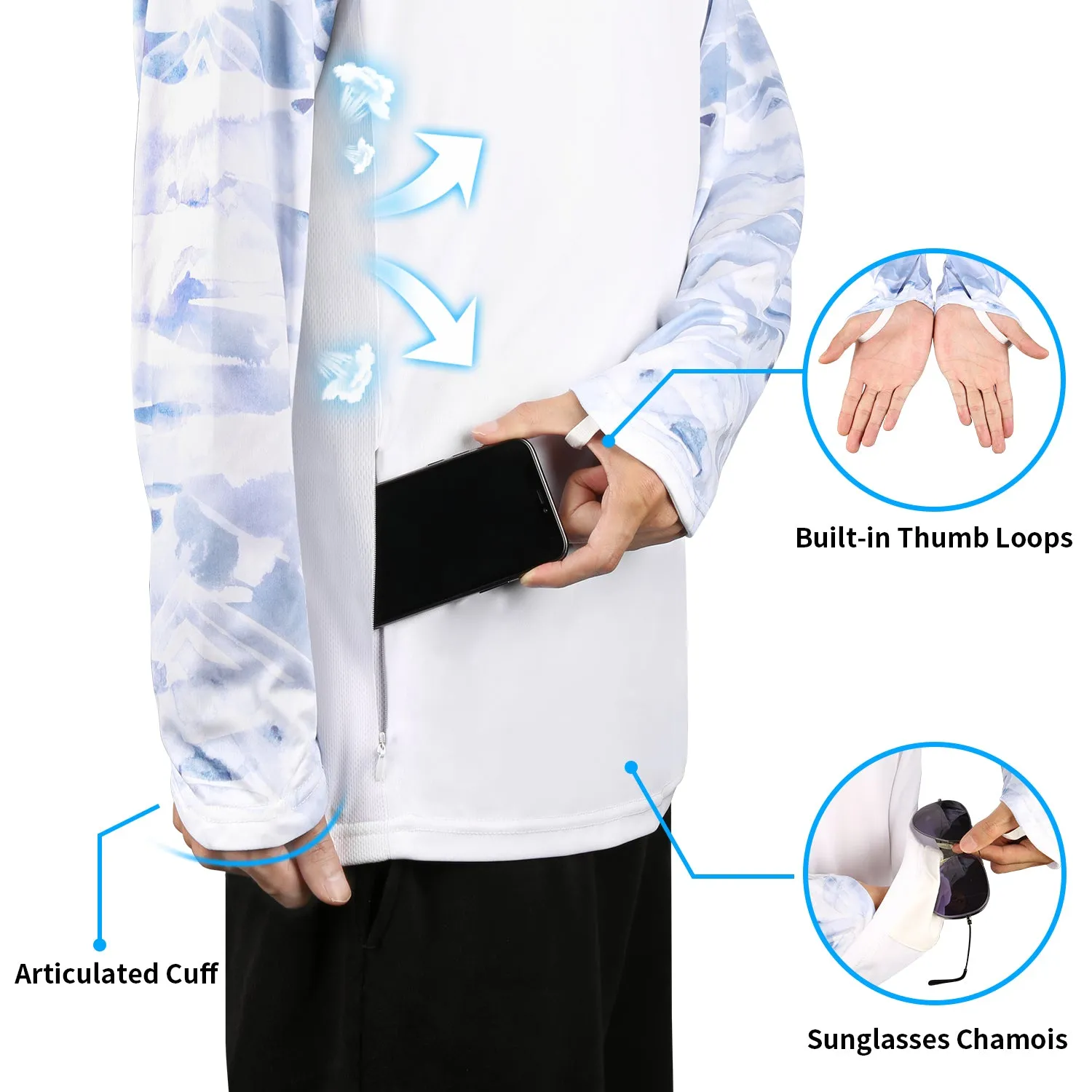 Long Sleeve Shirts UPF 50  (Mayfly)