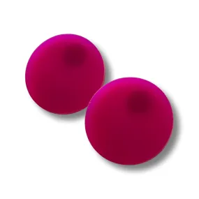Magenta Statement Studs