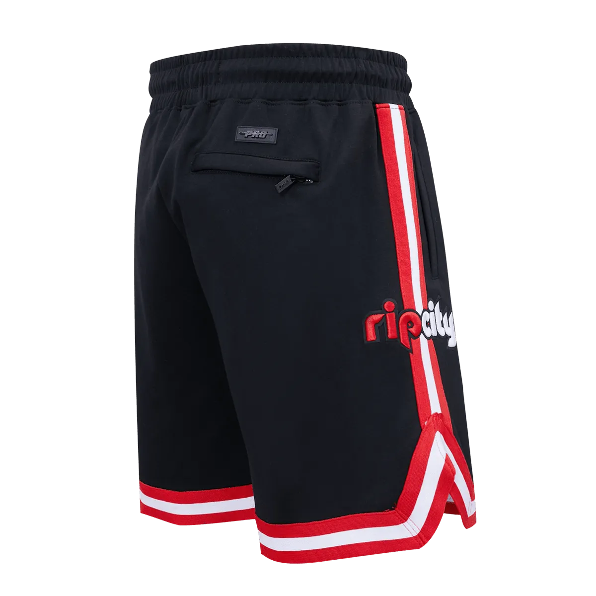 NBA PORTLAND TRAIL BLAZERS CLASSIC CHENILLE MEN'S SHORT (BLACK)