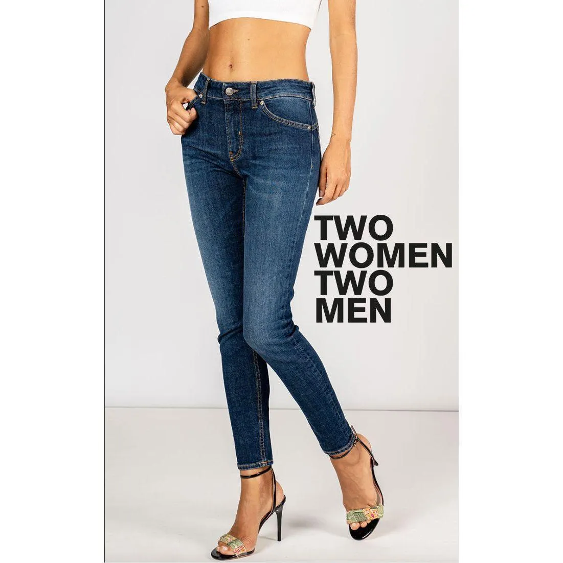 NWT - Two Women in the World Italian 'Marilyn' High Rise Jeans  -Size 31