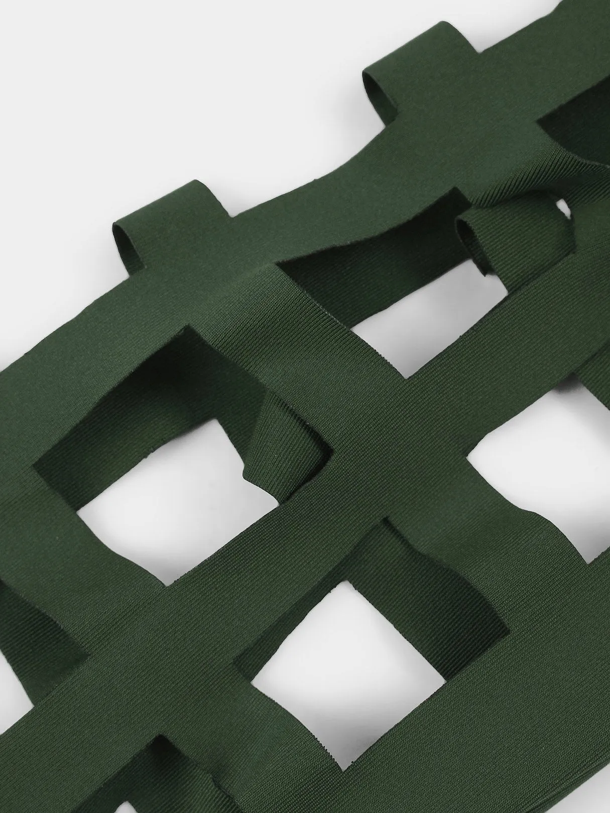 OEM ODM Round Neck Plain Hollow Long Sleeve Green T-Shirts