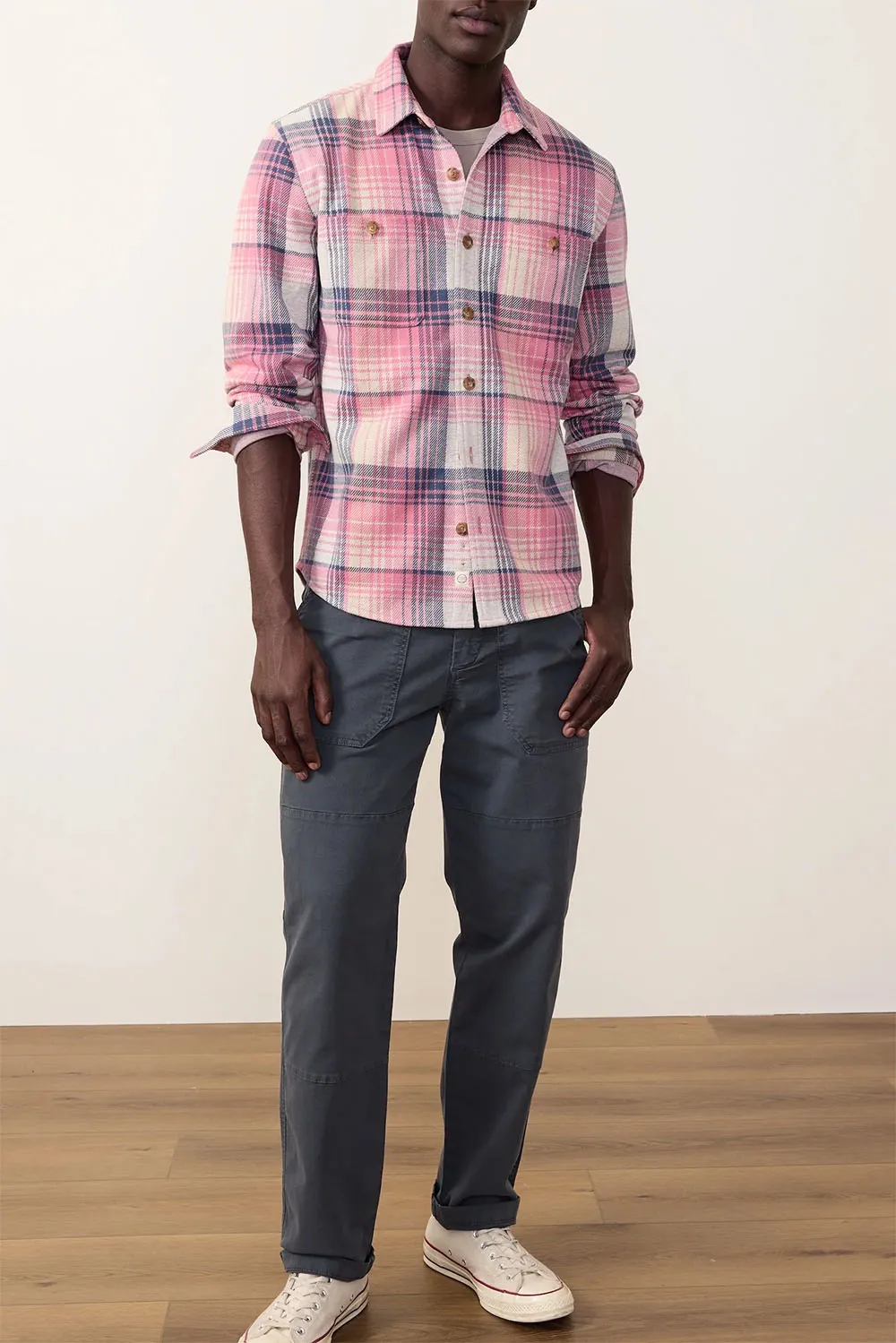 PACIFICA STRETCH SHIRT Pink Multi Plaid