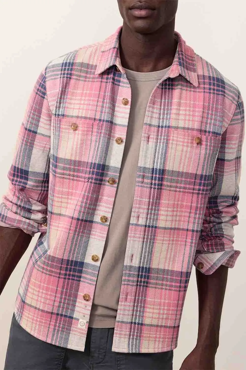 PACIFICA STRETCH SHIRT Pink Multi Plaid