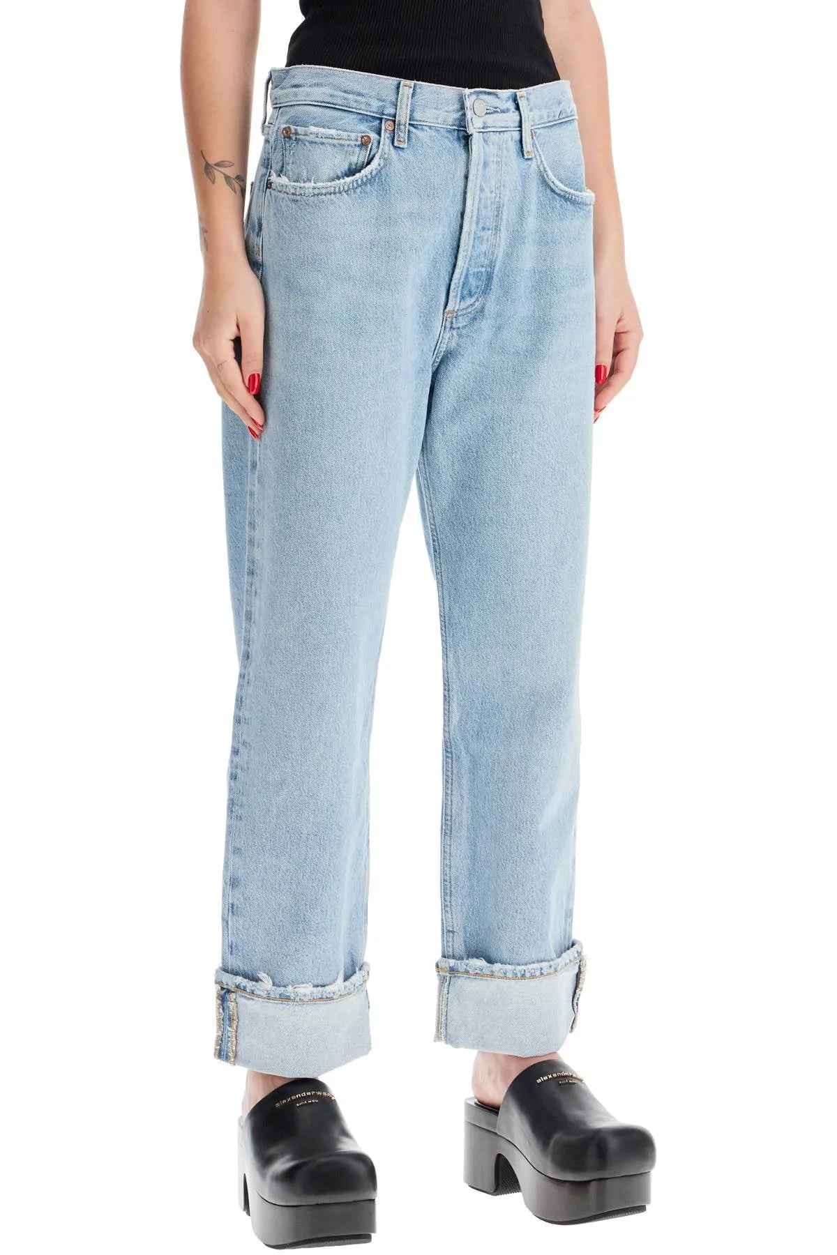 "used effect fran jeans"
